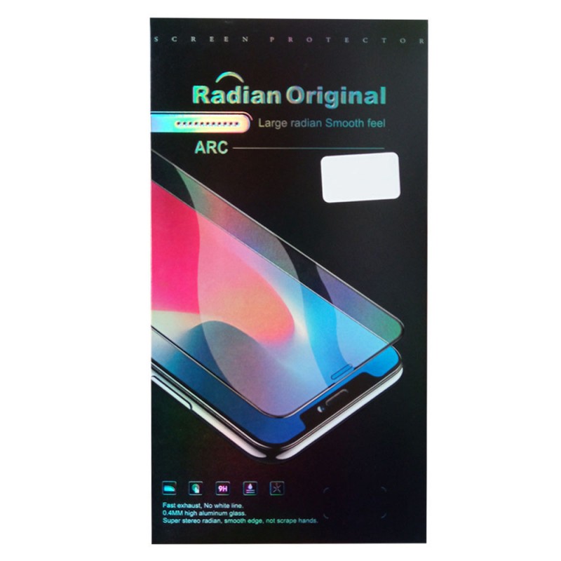 Стъклен протектор за дисплей MBX 5D Slim с цяло лепило, За iPhone 12 Pro Max (6.7), Черен
