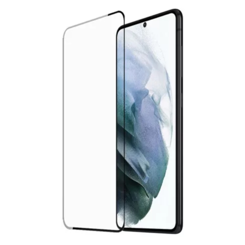 Стъклен протектор за дисплей MBX 5D Slim с цяло лепило, За Samsung Galaxy S21 FE 5G (G990B), Черен