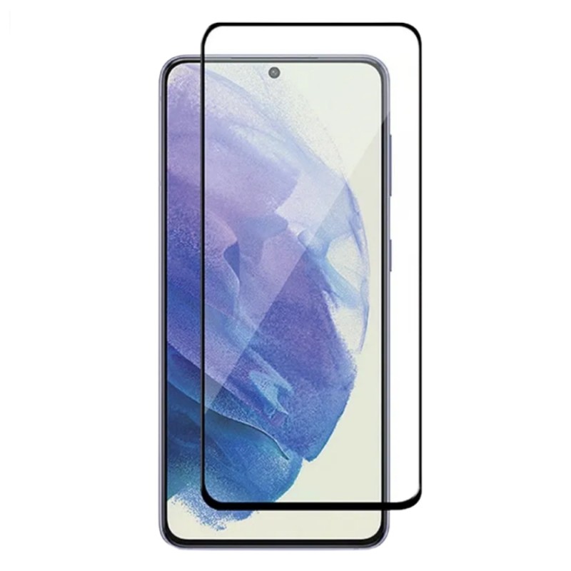 Стъклен протектор за дисплей MBX 5D Slim с цяло лепило, За Samsung Galaxy S21 FE 5G (G990B), Черен