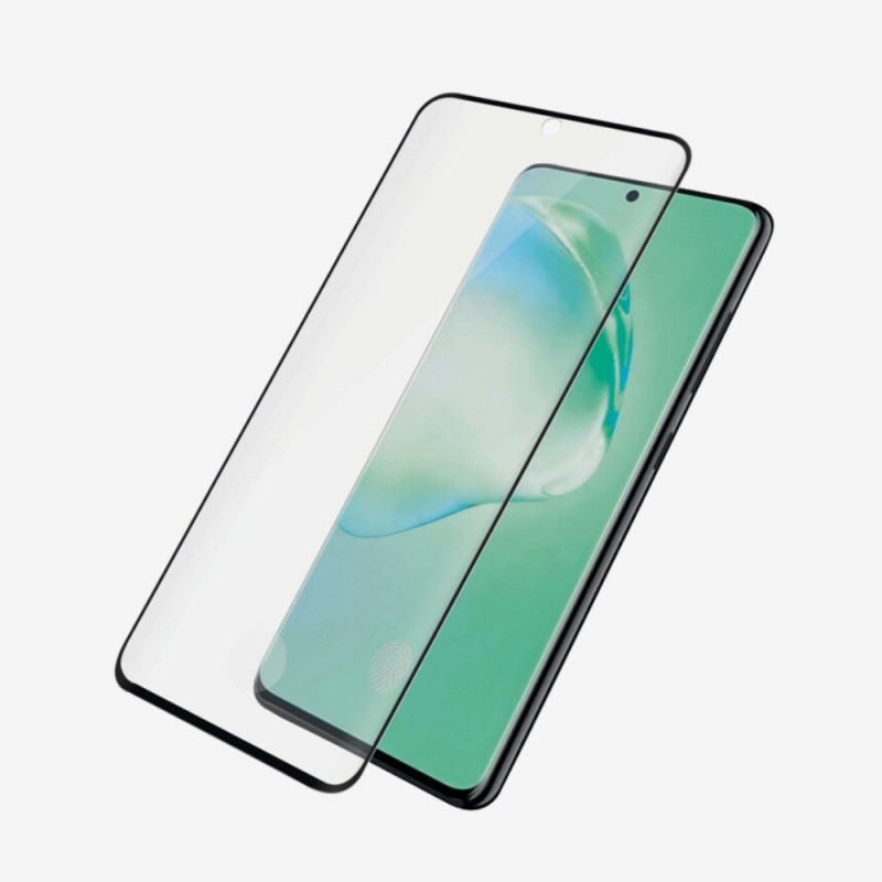 Стъклен протектор за дисплей MBX 5D Slim с цяло лепило, За Samsung Galaxy S22 5G (S901B), Черен