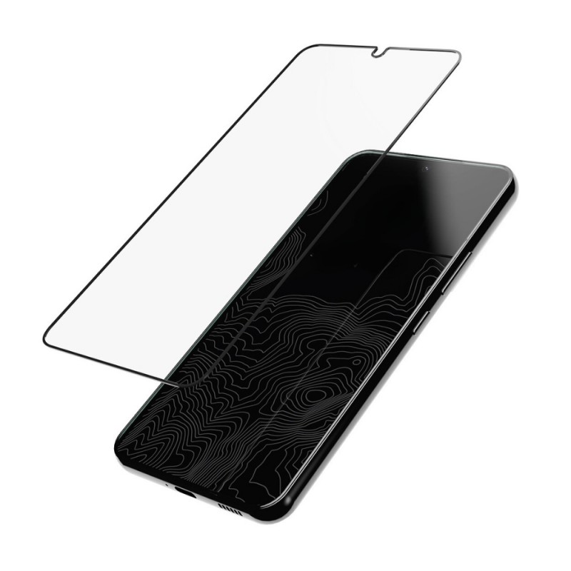 Стъклен протектор за дисплей MBX 5D Slim с цяло лепило, За Samsung Galaxy S23 Plus (S916B), Черен