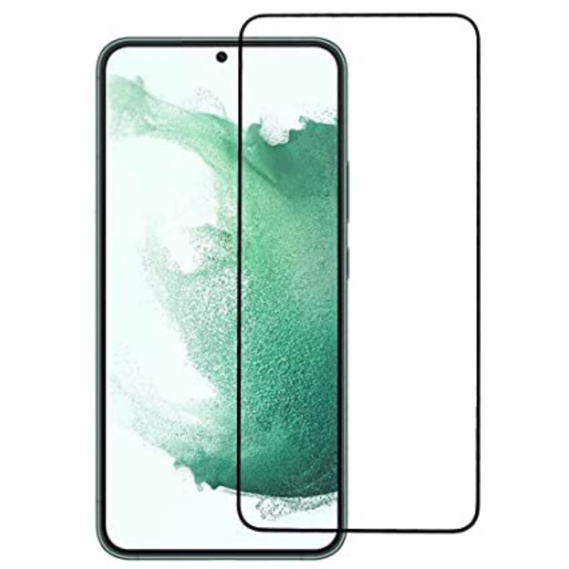 Стъклен протектор за дисплей MBX 5D Slim с цяло лепило, За Samsung Galaxy S23 (S911B), Черен