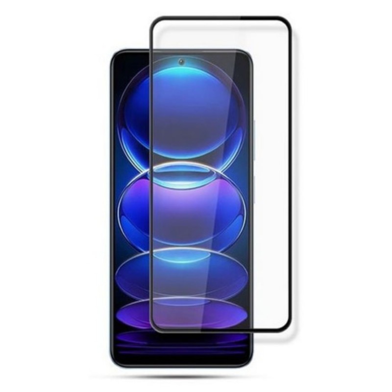 Стъклен протектор за дисплей MBX 5D Slim с цяло лепило, За Xiaomi Redmi Note 12 Pro Plus, Черен