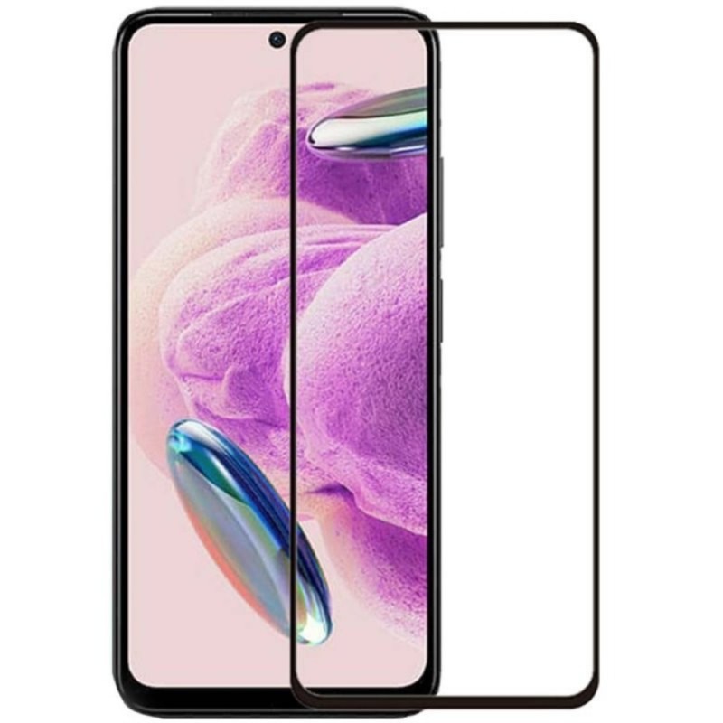Стъклен протектор за дисплей MBX 5D Slim с цяло лепило, За Xiaomi Redmi Note 12S, Черен