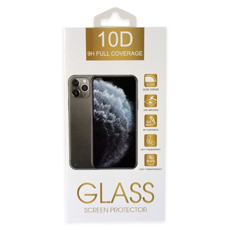 Стъклен протектор за дисплей MBX 5D Slim с цяло лепило, За Xiaomi Redmi Note 8T, Черен