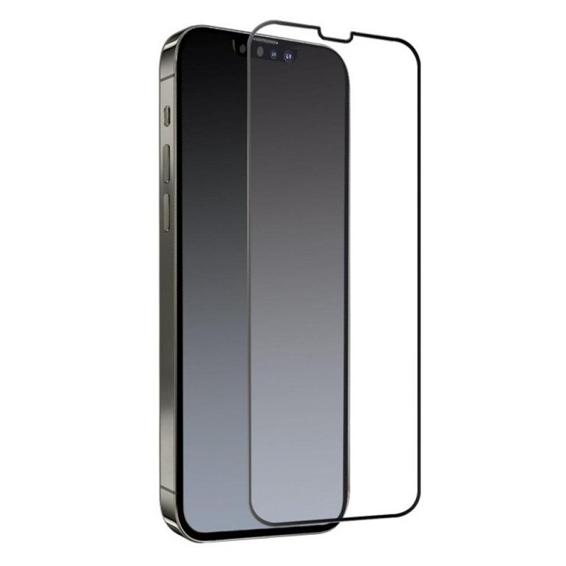 Стъклен протектор за дисплей MBX 9D Paper Box Flat, За iPhone 13 Pro Max (6.7), Черен
