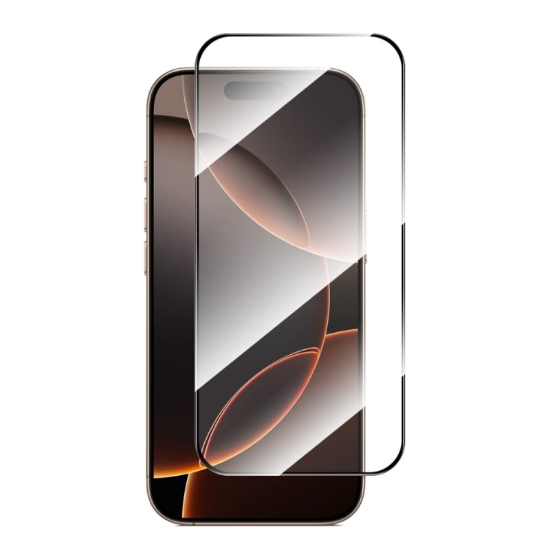 Стъклен протектор MBX 9D Paper Box Flat, За iPhone 17 Air (6.9), Черен