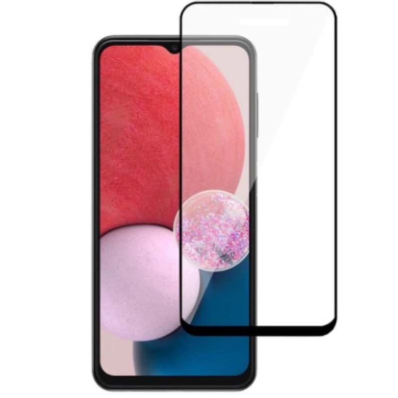 Стъклен протектор за дисплей MBX 9D Paper Box Flat, За Samsung Galaxy A14 4G/5G (A145F/A146B), Черен