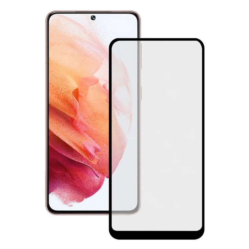 Стъклен протектор за дисплей OG 5D Slim с цяло лепило без дупка, За Samsung Galaxy S21 (G991B), Черен