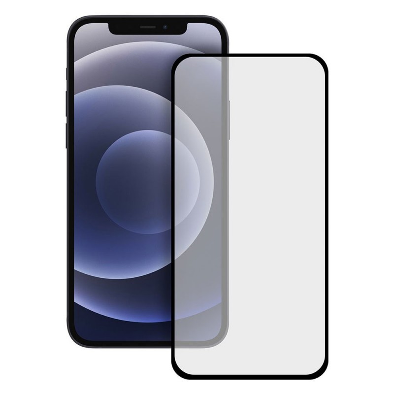 Стъклен протектор за дисплей OG 5D Slim с цяло лепило, За iPhone 14 (6.1), Черен