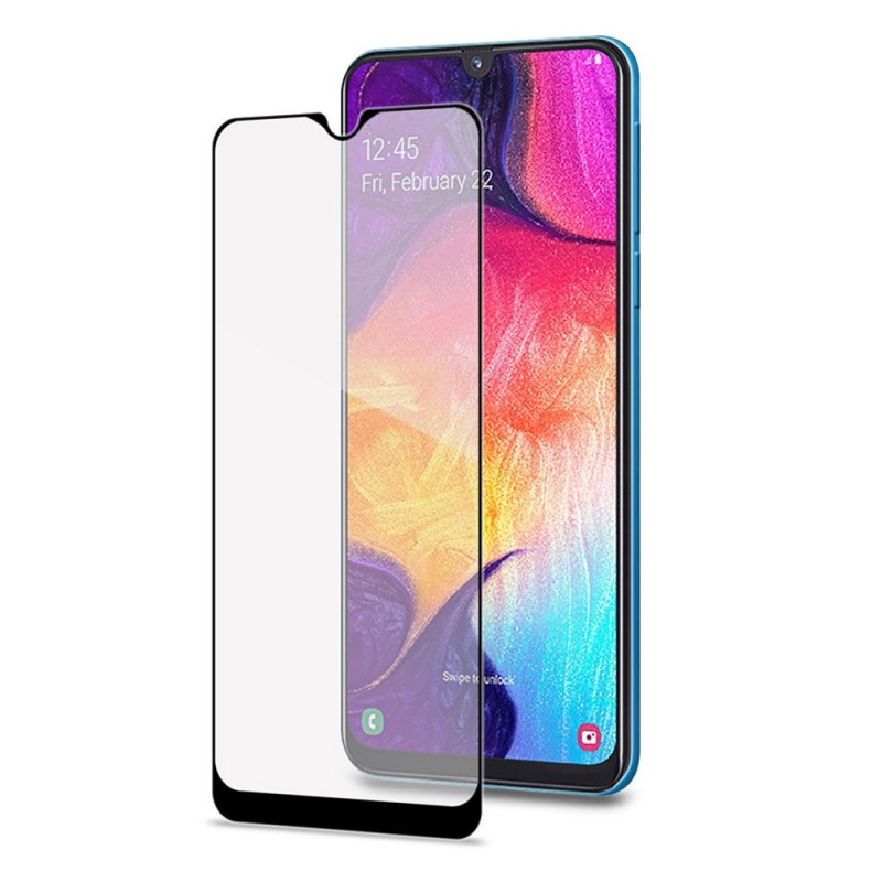 Стъклен протектор за дисплей OG 5D Slim с цяло лепило, За Samsung Galaxy A20e (A202F), Черен