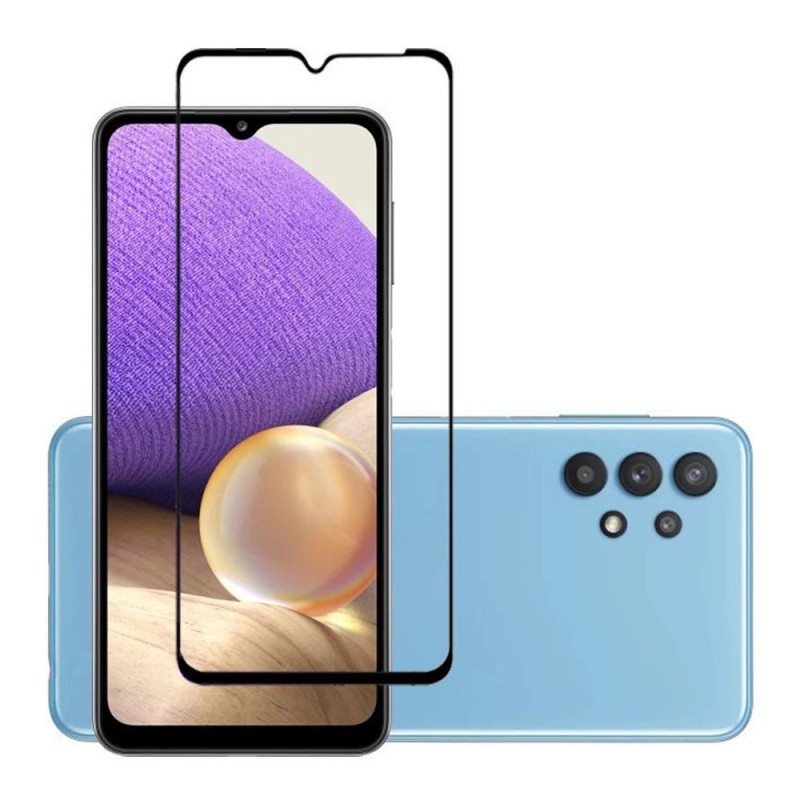 Стъклен протектор за дисплей OG 5D Slim с цяло лепило, За Samsung Galaxy A32 5G (A326B), Черен