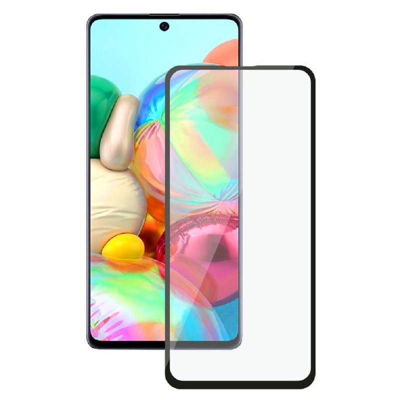 Стъклен протектор за дисплей OG 5D Slim с цяло лепило, За Samsung Galaxy A71 (A715F), Черен