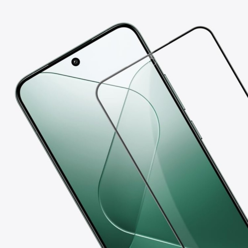 Стъклен протектор за дисплей OG 5D Slim с цяло лепило, За Xiaomi 14 5G, Черен