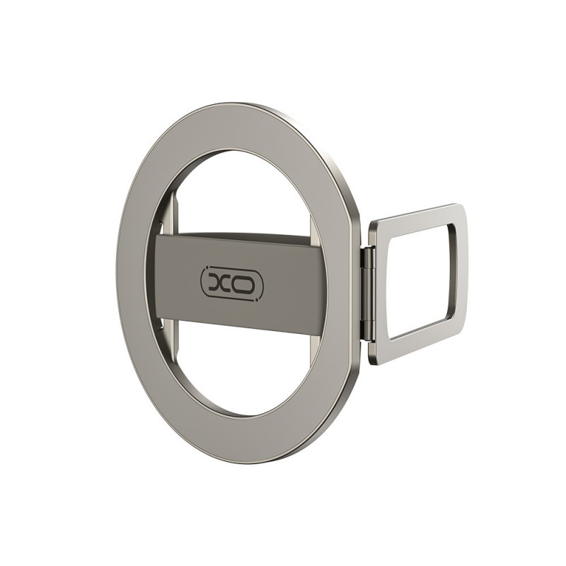 Стойка за бюро XO C198 за MagSafe, 2в1 силиконов  ринг, сива
