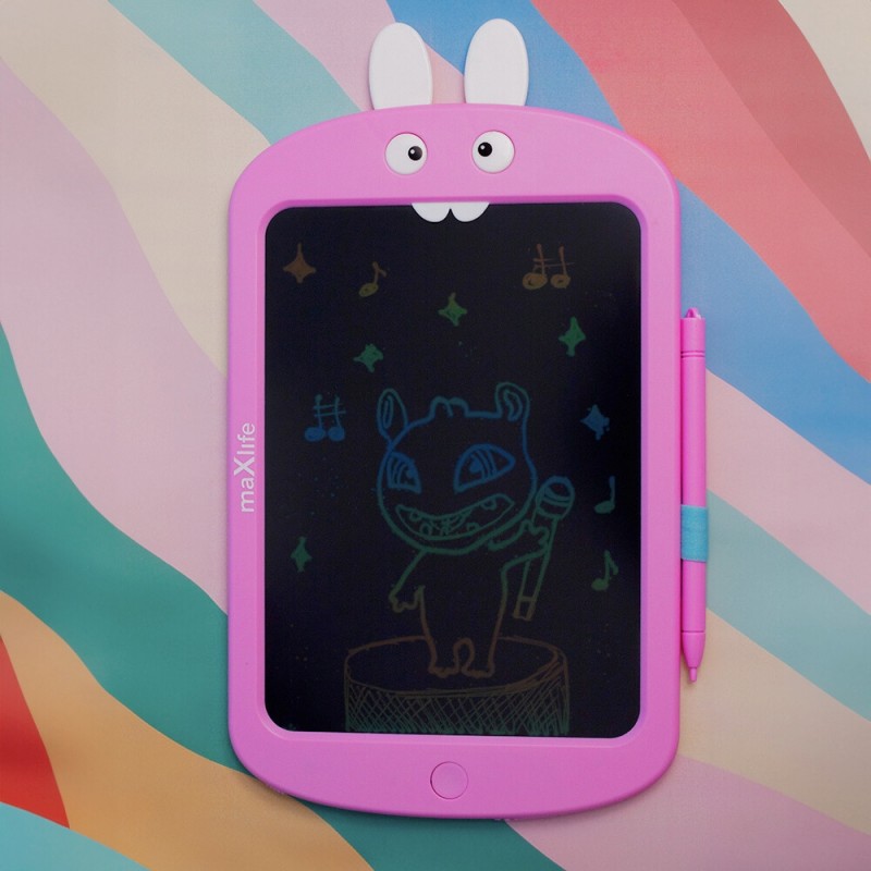 Цветен LCD таблет за рисуване Maxlife MXWB-02, Розов