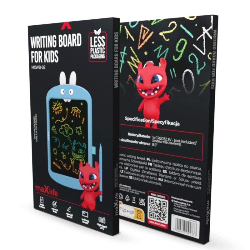 Цветен LCD таблет за рисуване Maxlife MXWB-02, Син