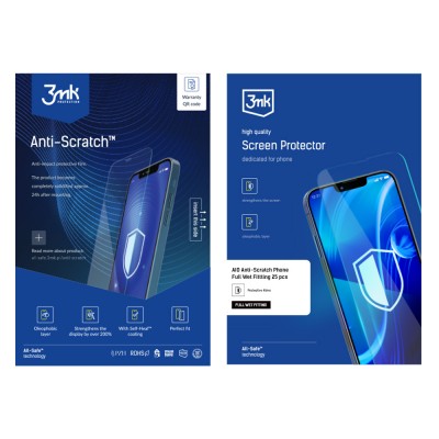 Удароустойчив протектор силиконов 3mk Anti-Scratch™, Универсален