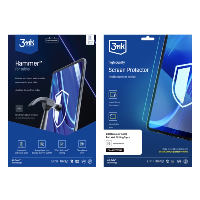 Удароустойчив протектор силиконов 3mk Tablet Hammer™, Универсален