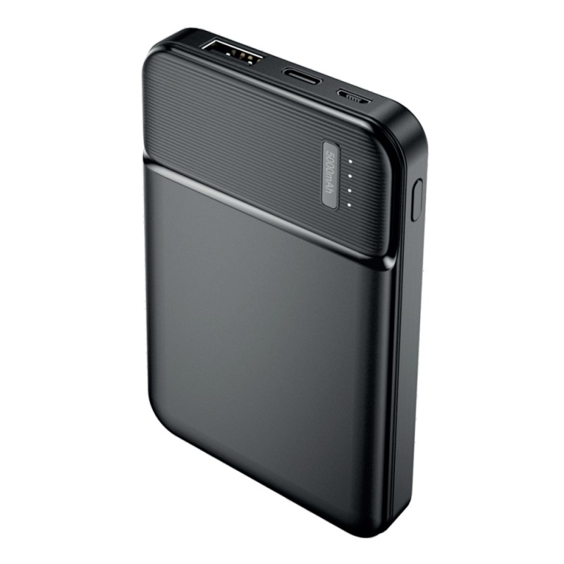 Външна батерия Power Bank 5000 mAh Maxlife MXPB-01, Черна