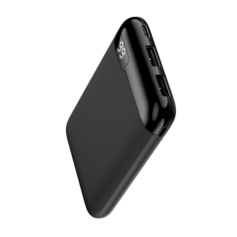 Външна батерия Power Bank Setty 5000 mAh LCD, Черна