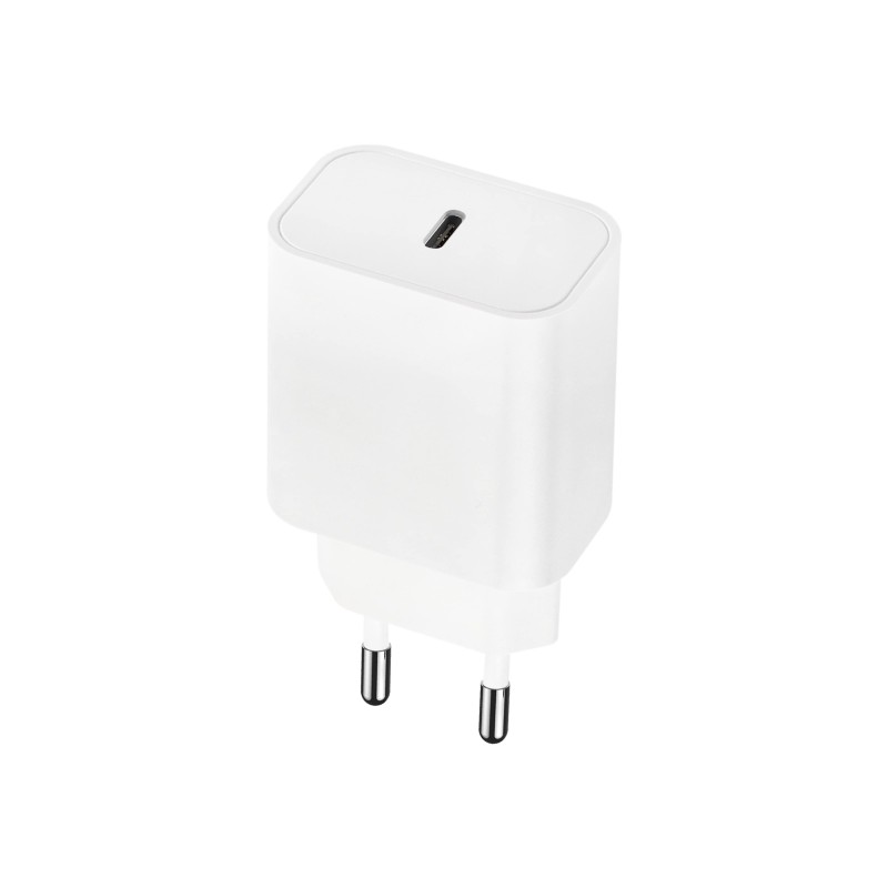 Мрежово зарядно устройство преходник адаптер Maxlife MXTC-06 PD QC, 20W, 220V, с Type C изход, Бял