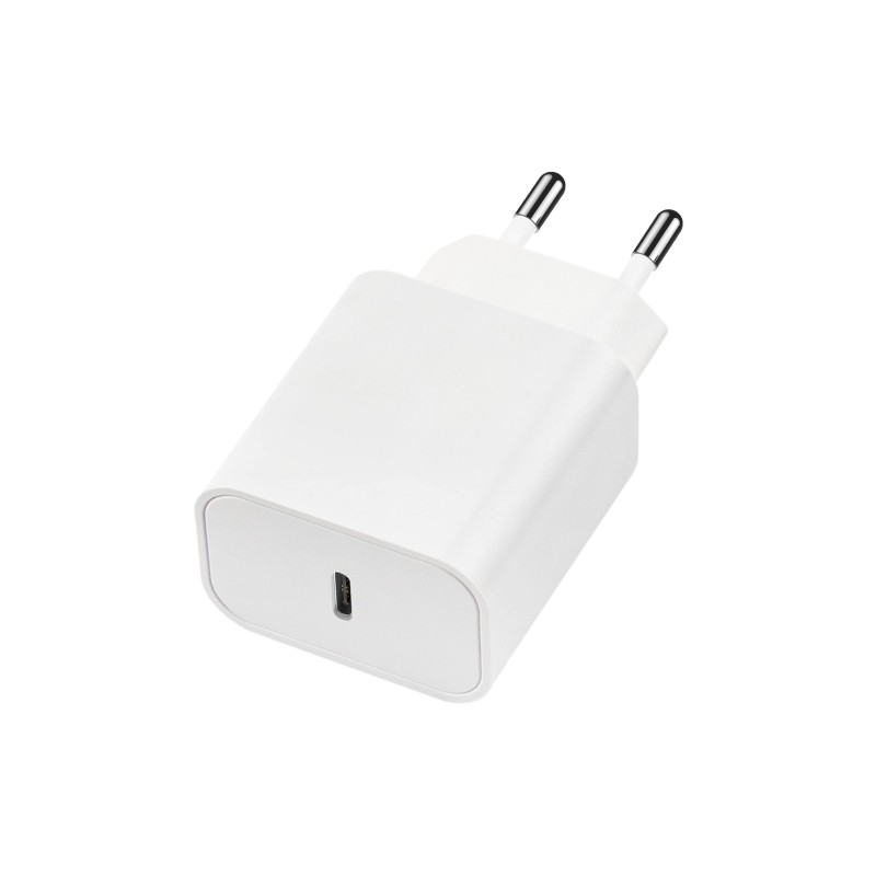 Мрежово зарядно устройство преходник адаптер Maxlife MXTC-06 PD QC, 20W, 220V, с Type C изход, Бял