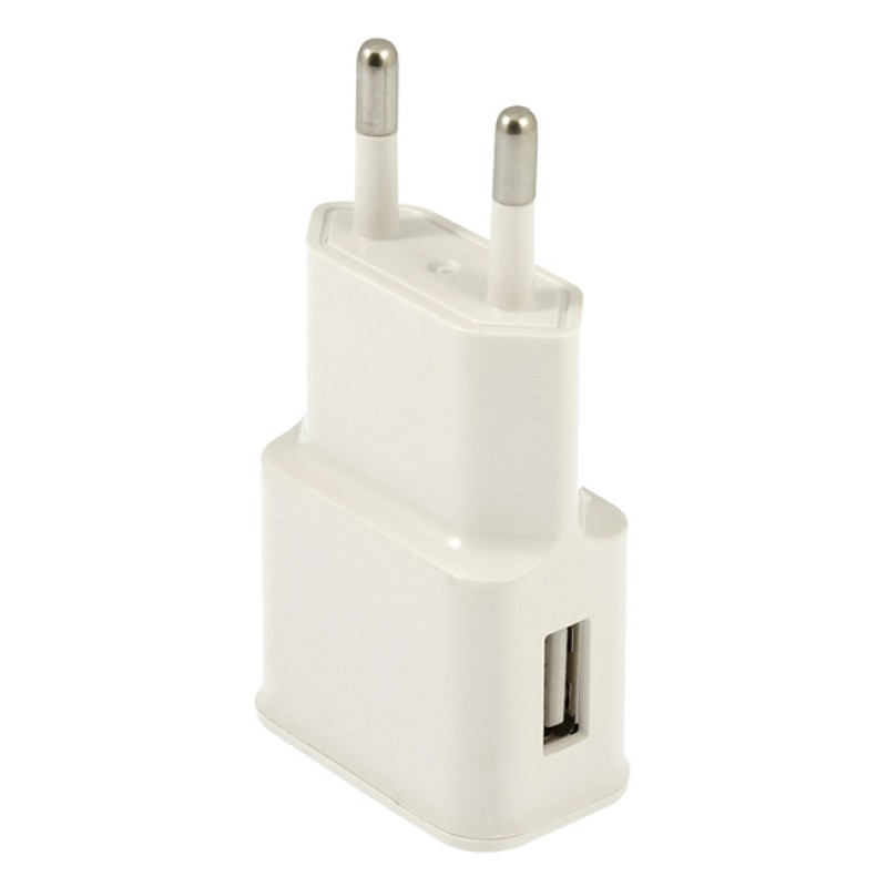 Мрежово зарядно устройство преходник адаптер HQ 220V, Type C/Micro USB, Бял/Черен